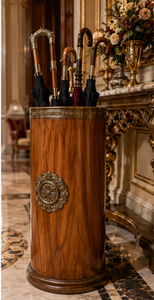 Porte-parapluie en laiton antique, sur pied, à capacité unilatérale, pour la décoration des halls d'hôtel - Product Image 4