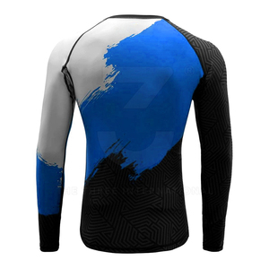 Vente en gros de rashguards confortables pour hommes en Spandex/Polyester, séchage rapide, pour l'été, la plage et le surf, avec coutures haute résistance pour une performance optimale - Product Image 3