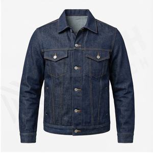 Nuevo logotipo personalizado Diseño elegante Fácil de usar Chaquetas de hombre, chaquetas de hombre, chaqueta para hombre Chaqueta de mezclilla de tendencia Hombres - Product Image 2