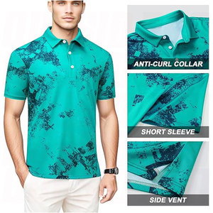 Camisetas de Golf para Hombre, Secado Rápido, Transpirables, de Alto Rendimiento, Polo Reciclado de Manga Corta, Estilo Casual de Negocios, Tenis, Atlético, Ligero - Product Image 2