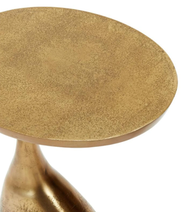 New Arrival Luxury Metal Aluminium Round Top <b>Antique</b> gold <b>Side</b> <b>Table</b> for Home Decor Luxury Hotel Furniture Living Room - Product Image 5