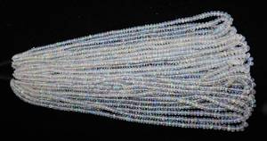 ลูกปัดโอปอลเอธิโอเปียธรรมชาติแบบเรียบเงา ลูกปัดโอปอลไฟแบบรอนเดลล์ ขนาด 3-5 มม. ลูกปัดโอปอลเรียบ 16 นิ้ว สำหรับทำเครื่องประดับ - Product Image 4