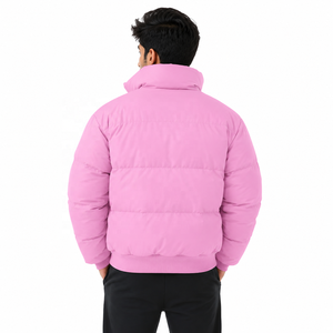 Wholesale Men's Zip Up Bomber Jacket <b>Quilted</b> <b>Winter</b> Bubble Puffer Coat Padded Men's Jackets <b>Winter</b> Fashion Outerwear Supplier - Product Image 3