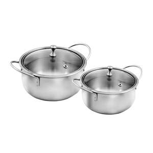 2 PCS <b>Stainless</b> <b>Steel</b> <b>Cookware</b> <b>Set</b> Celebration Serving Essentials - Product Image 1