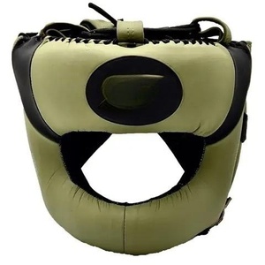 หมวกป้องกันศีรษะสำหรับชกมวยหนัง PU ราคาขายส่ง RTS พร้อมแผ่นป้องกันใบหน้าและปาก รุ่น AI-HG-18 - Product Image 4