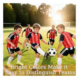 Pinnies Soccer Pennies Breathable Scrimmage Vests Lightweight Team Practice Jerseys for Soccer Basketball <b>Training</b> Quick Dry - Product Image 6