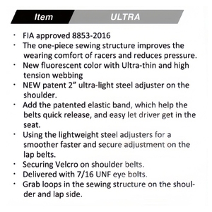 Cinturón de Seguridad de Carreras de 6 Puntos FIA 8853 2016, TBRACING, Logotipo Personalizado OEM ODM, Ajuste Ergonómico a la Cadera, Ajuste de Cintura - Product Image 5