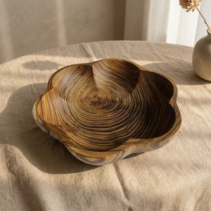 Tazones de Bambú Resistentes para el Hogar, Ecológicos, con Cuchara para Servir Ensaladas - Product Image 1