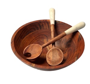 Ustensiles de salade de luxe écologiques, compatibles lave-vaisselle, pour la maison et la cuisine, fabriqués en Inde - Product Image 5