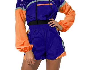 Conjunto de 2 Piezas Personalizable de Chaqueta y Pantalones Cortos de Invierno para Mujer, Bordado, con Cierre Frontal, 100% Nailon - Product Image 5