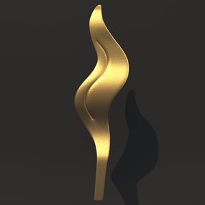 Ornement élégant pour poteau de clôture en acier inoxydable poli, en forme de tulipe avec sommet en spirale, pour la décoration - Product Image 3