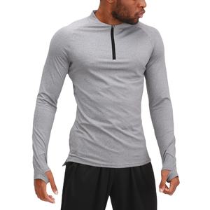 Chemise de Compression hommes à manches longues blanc Top qualité Fitness peau séchage rapide respirant décontracté manches longues chemises de Compression - Product Image 4