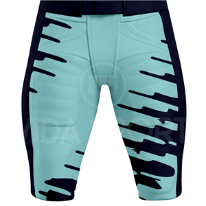 High Quality Custom American Football Uniform Set Half Jersey Pants Sublimated Design Breathable Eco-Friendly Fabric Team Wear - Product Image 6