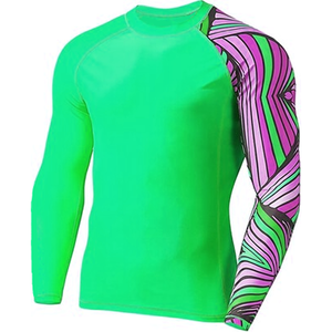 Rashguard de compression haute performance MMA BJJ imprimé sur mesure, respirant, UPF50+, haut d'entraînement pour homme, tissu à séchage rapide, OEM ODM - Product Image 2