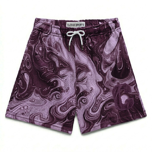 Shorts d'été pour hommes de qualité supérieure, doux, respirants, légers, à taille élastique, imprimés, confortables, pour la plage, vente en gros, vêtements décontractés - Product Image 1