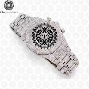 Reloj de Lujo para Hombre Charm Jewels, de Acero Inoxidable, Caja Cuadrada de 40 mm, Esfera Analógica, Movimiento Mecánico, Fecha Automática, Botón de Fecha Oculto - Product Image 2