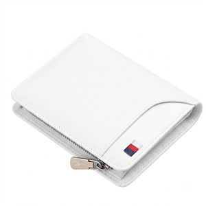 กระเป๋าสตางค์หนังแท้สำหรับผู้ชายวินเทจสลิมบิโฟลด์ RFID บล็อคกิ้งมัลติการ์ดโฮลเดอร์กระเป๋าใส่ธนบัตรแบบลำลองสำหรับธุรกิจซับในโพลีเอสเตอร์ - Product Image 1