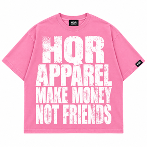Camiseta Rosa Extra Grande para Hombre HQR APPAREL, Manga Corta, Cuello Redondo, Estilo Urbano, Ecológica, Deportiva, 100% Algodón Jersey - Product Image 1