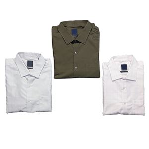 Camisas casuales formales de diseño personalizado para hombre 100% algodón elegante sólido Oliva suave ajustado cómodo de BD - Product Image 5