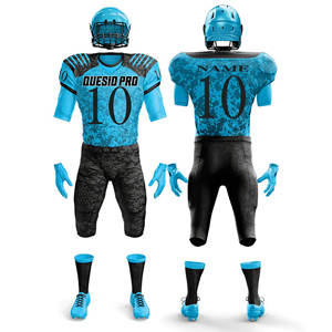 Uniformes Personalizados de Fútbol Americano para Hombres, Mujeres, Jóvenes y Niños, Aficionados al Deporte, con Nombre y Número del Equipo Impresos y Cosidos, en Tela Twill Degradada - Product Image 6