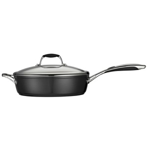 Oval Nonstick Frying <b>Pan</b> With Glass Lid Stainless Steel Handle Ceramic Coating For Gas <b>And</b> Induction Cooker Hand Wash Only - Product Image 3