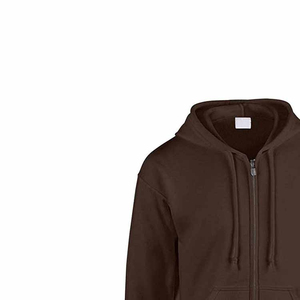 Sudadera con capucha de forro polar de doble cremallera de la mejor calidad, personalizada, al por mayor, estilo urbano, de peso pesado, para hombre, de secado rápido - Product Image 3