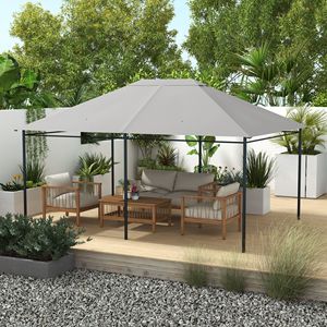 Telo di Ricambio Durevole in Tessuto Platinum Chiaro 10x13 per Gazebo e Pergola - Montaggio Rapido - Product Image 2