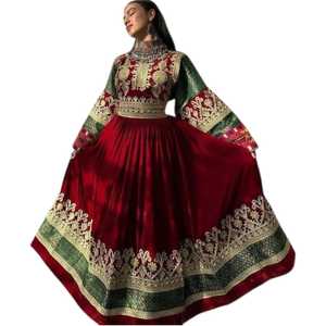 Robe maxi élégante pour femmes, faite à la main, style ethnique, tissu de qualité supérieure, vente en gros, robes décontractées afghanes - Product Image 1