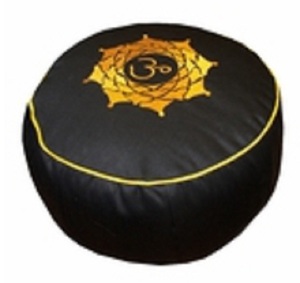 เบาะรองนั่งสมาธิโยคะสีดำ GULLSTAR YOGA INDUSTRY ปักลายออม ผ้าแคนวาส ซักได้ เป็นมิตรกับสิ่งแวดล้อม ทนทาน สำหรับผู้ใหญ่ - Product Image 5