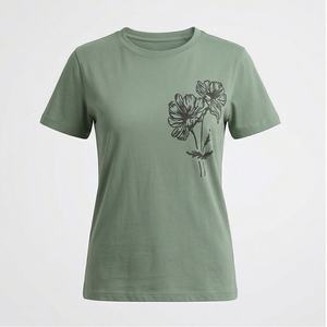 Nueva Llegada, Camisa de Oficina para Mujer, Primavera Otoño, Moda, Estampado Moderno, Vestido Informal para Dama, 240 g/m², 100% Algodón Satinado con Lentejuelas - Product Image 1