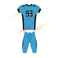 Créez votre propre maillot personnalisé d'uniforme de football américain en polyester/coton, logo personnalisé, nom de l'équipe, marque, vente en gros disponible
