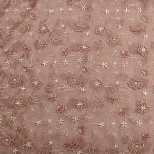 Tela de encaje floral de poliéster de primera calidad con bordado láser de lujo para vestidos de novia, de noche y prendas textiles. - Product Image 5