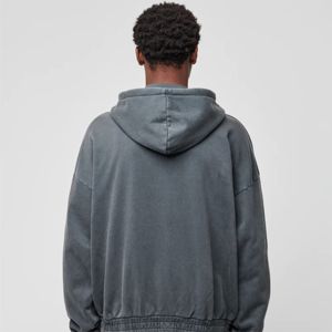 High Quality Men's Full <b>Zip</b> Hoodie <b>Jacket</b> Custom Design Casual Sportswear Fitness Training Sweatshirt Export Supplier - Product Image 6