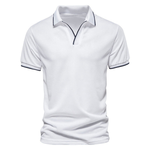 Une usine OEM fabrique des polos personnalisés pour hommes 100 % polyester avec logo personnalisé pour des équipements sportifs haute performance. - Product Image 3