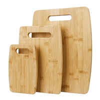 Planche à découper en bois ronde avec poignée, motif de grain naturel, pour la préparation des aliments