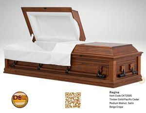 Cercueils en bois massif de style nord-américain de haute qualité DSP, finition brillante, garantie de 3 ans, urnes funéraires pour crémation, vente en gros - Product Image 6