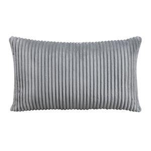 Sedia Senza Braccioli con Gambe in Legno Massello e Rivestimento in Velluto a Coste Grigio, 1 Pezzo con Cuscino Morbido, Arredamento per Soggiorno - Product Image 6