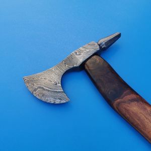 Hachas de Acero de Damasco con Mango de Madera Multiusos, Hacha Táctica de Alta Calidad para Campismo al Aire Libre con Mango de Madera - Product Image 4