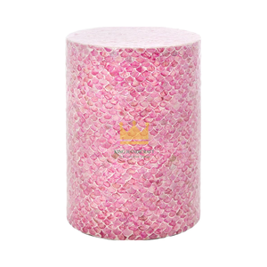 Mesa auxiliar artesanal de nácar-Muebles con incrustaciones artesanales vietnamitas para decoración de interiores - Product Image 1