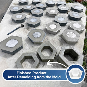 Moule en plastique hexagonal pour dalle de béton avec trou hexagonal - Product Image 3