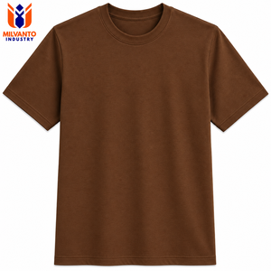 Nuevo Diseño Personalizado 100% Algodón, Cuello Redondo con Cinta para el Cuello y Etiquetas Tejidas |   Camiseta Premium para Marcas de Ropa Urbana - Product Image 1