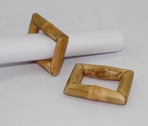 Anillos para Servilletas de Boda de Bambú, Diseño Clásico Ecológico, Forma Redonda y Cuadrada - Product Image 5