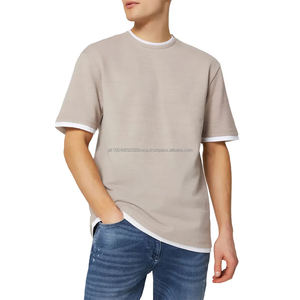 Camiseta Casual Personalizada para Hombre, 100% Algodón, Tejido de Punto, Transpirable, de Secado Rápido, Estilo Urbano, Manga Corta, Corte Holgado - Product Image 5