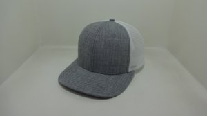 Casquette Trucker Grise Personnalisée en Maille avec Logo Brodé sur le Panneau Avant, 6 Panneaux, Réglable, Unisexe, Décontractée, Printemps-Été - Product Image 5