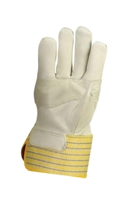 Gants de sécurité en cuir Holy Signs, paume doublement renforcée, manchette renforcée, respirants, flexibles, anti-coupures, antidérapants, fabriqués au Pakistan - Product Image 5