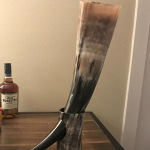 Authentic High Quality Polished Viking <b>Drinking</b> <b>Horn</b> for Mead & party Events Handcrafted Carved <b>Horns</b> at Best Cost from India - Product Image 1