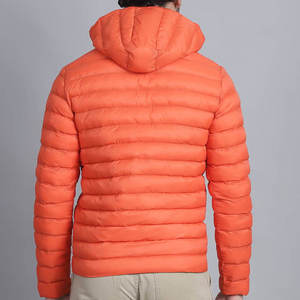 Chaqueta Acolchada con Capucha y Cremallera Personalizada de Diseño Moderno, 100% Poliéster, para Hombre, con Logotipo Personalizado, Impermeable - Product Image 2