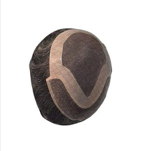 วิกผมผู้ชายแบบโมโนฟรอนท์เลซ รีมี่แฮร์ ยอดขายดีที่สุด  วิกผมโปร่งใส HD Lace Toupee Taz Hair บังกลาเทศ วิกผมแท้คุณภาพสูง - Product Image 5