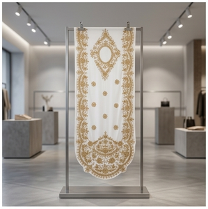 Tela Dirac Somalí Hecha a Mano con Cuentas y Detalles Bordados para Vestidos de Fiesta de Boda, Calidad Premium, Venta al Por Mayor, Exportación a India - Product Image 2