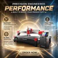 Machine de découpe au jet d'eau CNC 4000 bars pour la fabrication de verre, de céramique, de carreaux, de marbre, de granit, de pierre et de métal